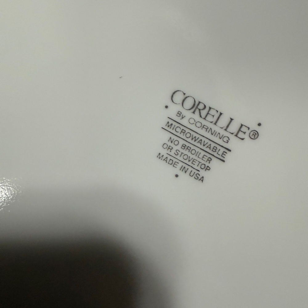 Corelle 10.25 White Dinner Plates Blue Country Cottage Floral Design set of 6 - Picture 9 of 16